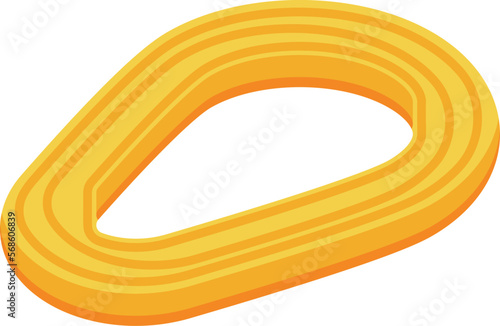 Modern churro icon isometric vector. Spanish food. Dish drink