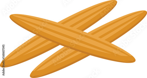 Churros icon isometric vector. Spain churro. Chocolate food