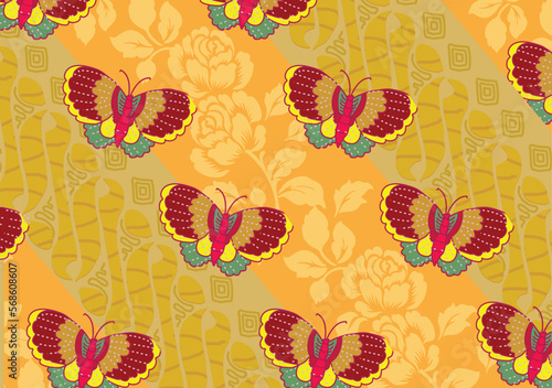 Indonesian batik motif, Batik is a technique of wax-resist dyeing applied to whole cloth, or cloth made using this technique originated from Indonesia