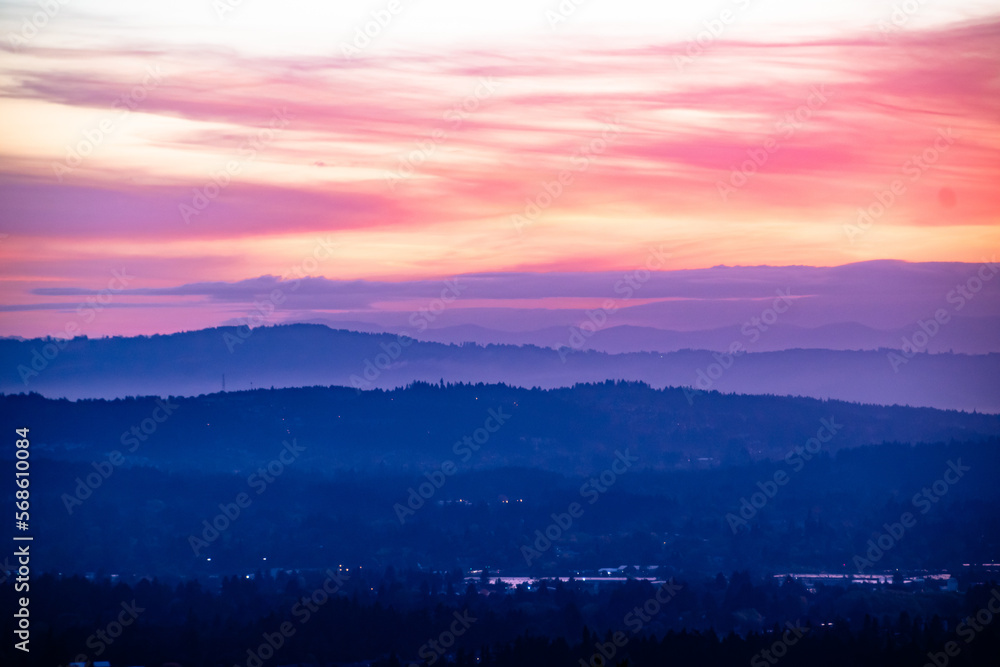 South Portland, OR Sunset & Skyscape From Council Crest Park South Portland, OR Sunset & Skyscape From Council Crest Park