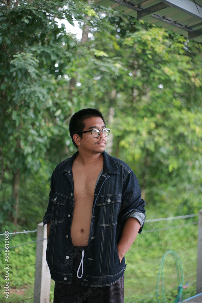 brown man with bad guy look brown man with bad guy look