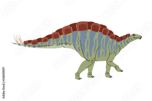 Cerosaur cartoon Spinosaurus dinosaur  spines back