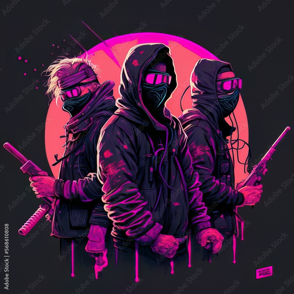 Fototapeta premium Ninjas