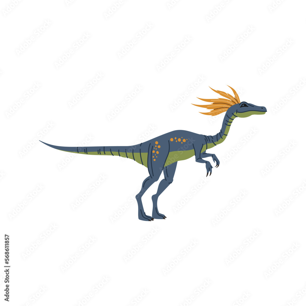 Kompi dinosaur Compsognathus character icon Kompi dinosaur Compsognathus character icon