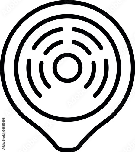 Tourism amphitheater icon outline vector. Ancient work. Old stadium