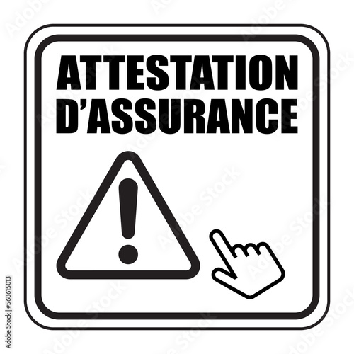 Logo attestation d'assurance.