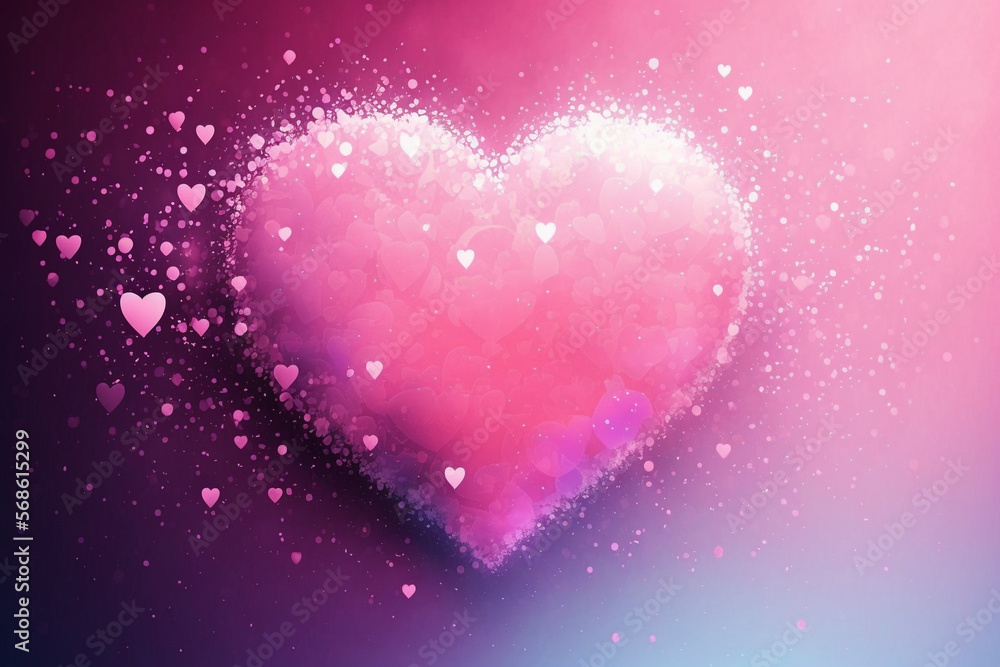 Romantic Heart Shape Confetti: The Perfect Addition to Your Valentine's Day Celebration Generative Ai
