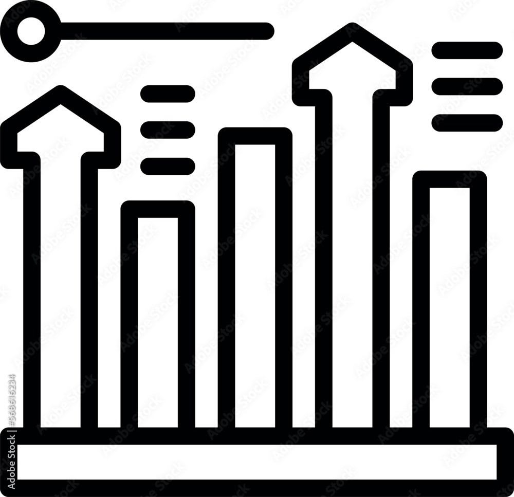 Graph data icon outline vector. Human customer. Adult society Graph data icon outline vector. Human customer. Adult society