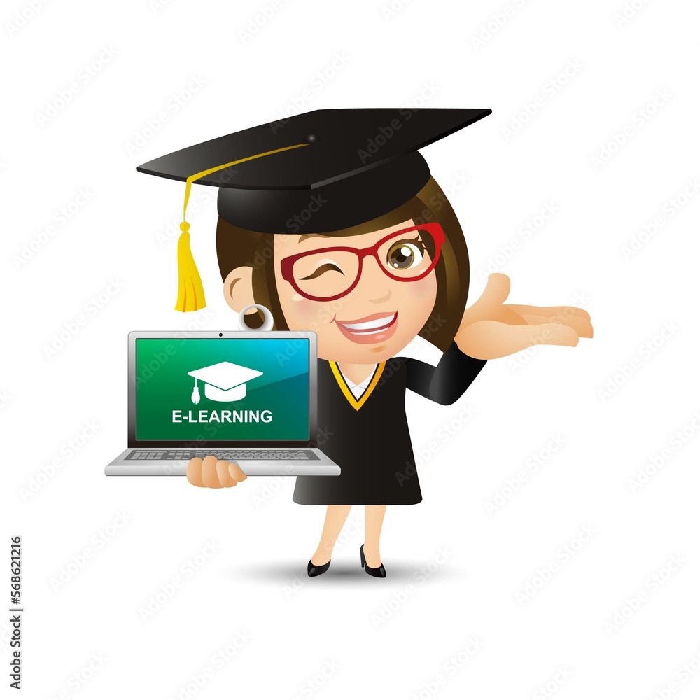 People Set - e-learning concept People Set - e-learning concept