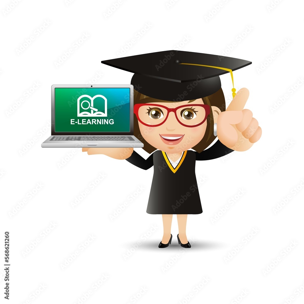 People Set - e-learning concept People Set - e-learning concept