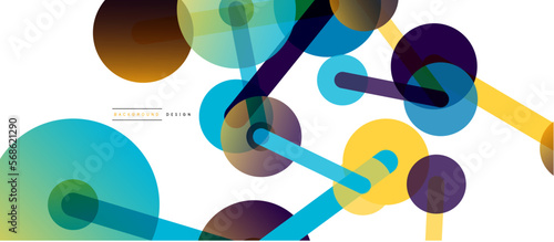 Network concept abstract background. Dots connection. Big data idea. Business template for wallpaper, banner, background or landing