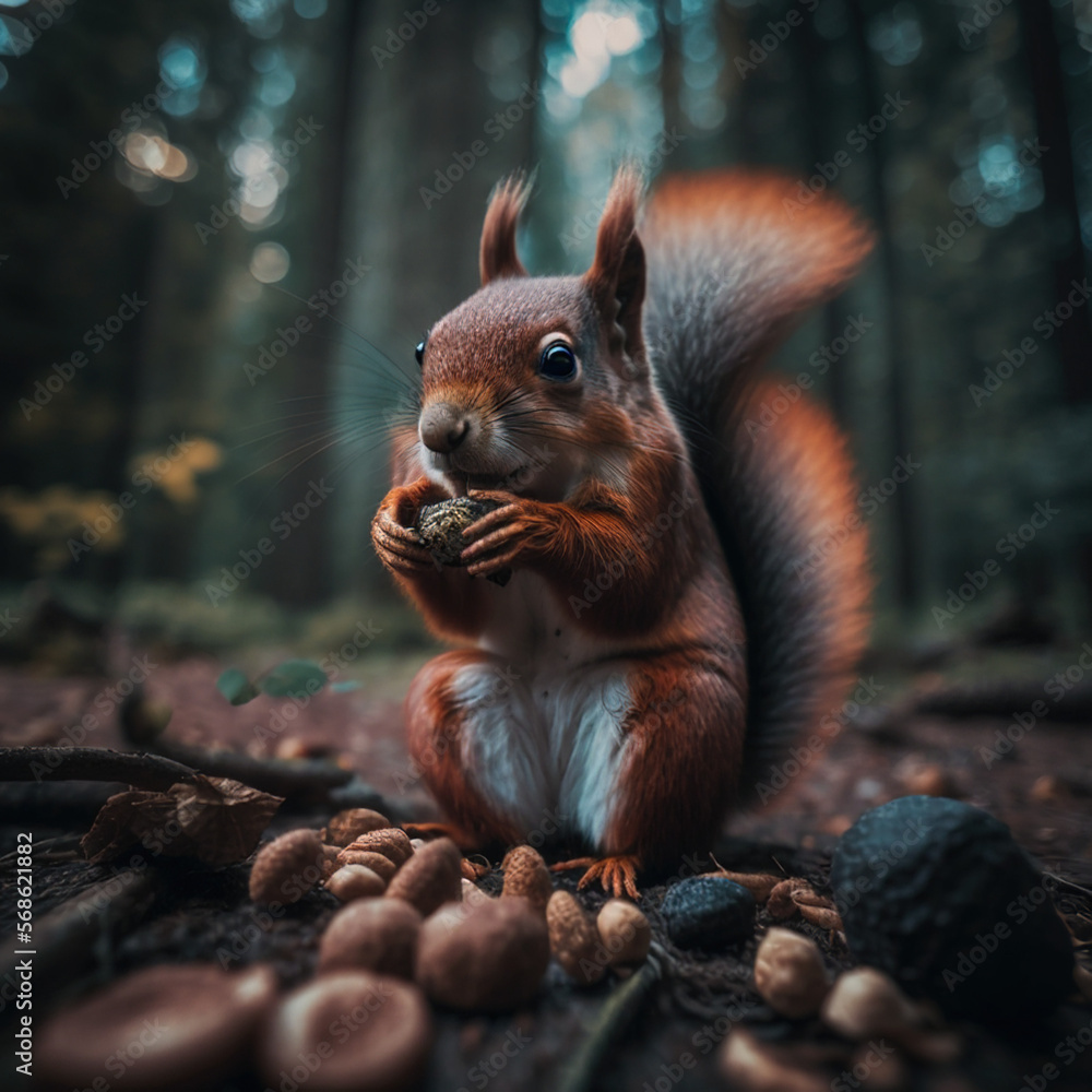 squirrel eating nut squirrel eating nut