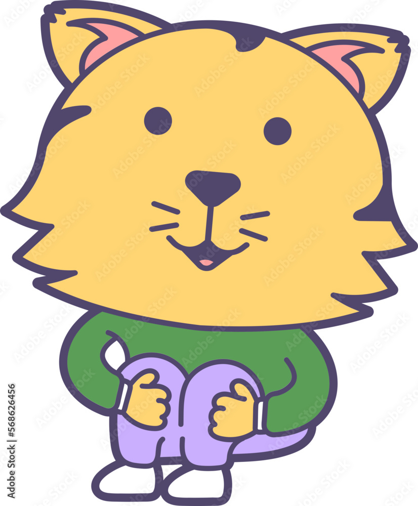 Cute Tiger Sticker Emoji