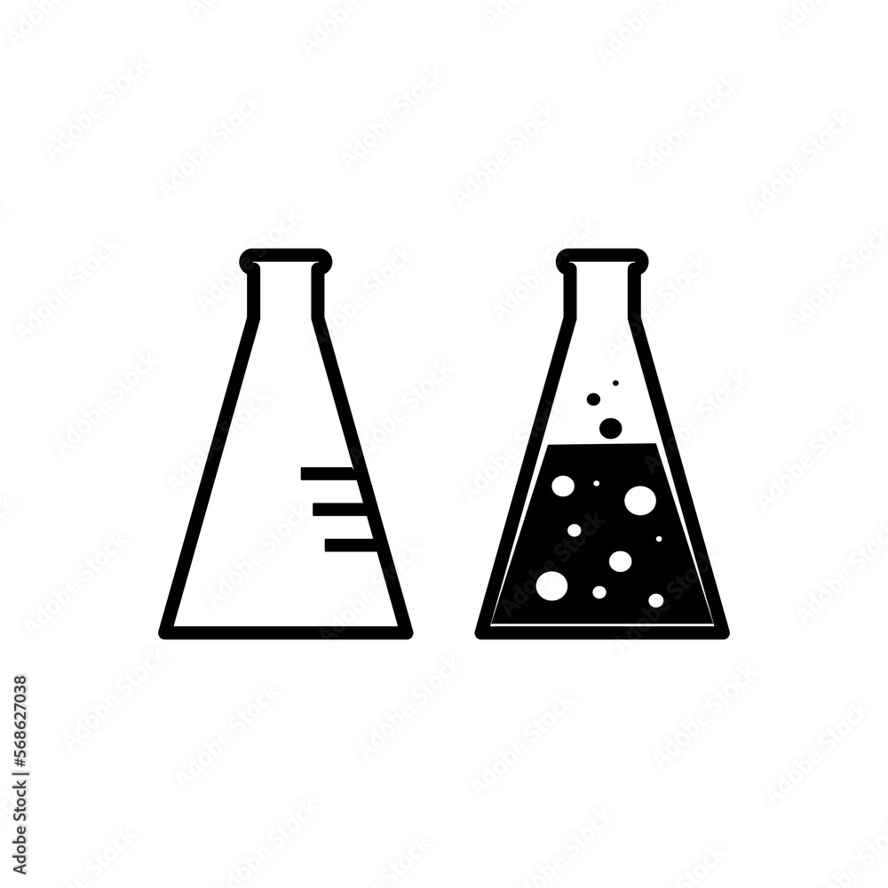 Set ikon vektor garis besar laboratorium sains kimia. Farmasi dan kimia, elemen dan peralatan pendidikan dan sains Set ikon vektor garis besar laboratorium sains kimia. Farmasi dan kimia, elemen dan peralatan pendidikan dan sains