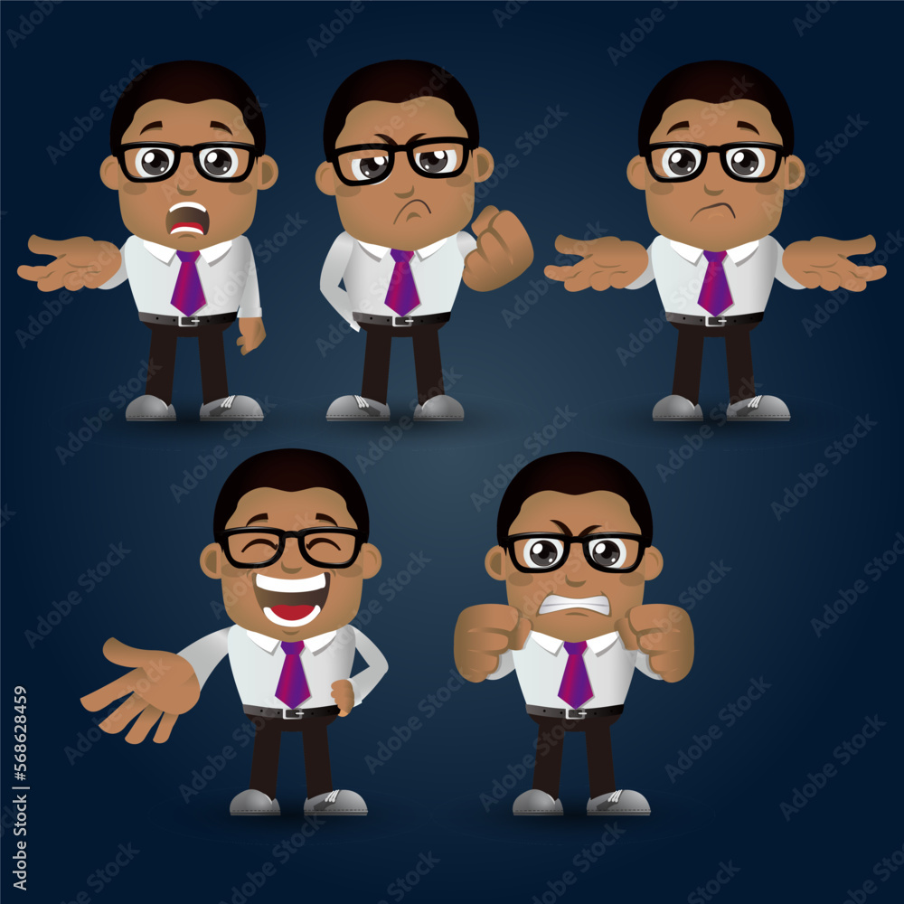 People Set - Business - African businesswoman set People Set - Business - African businesswoman set