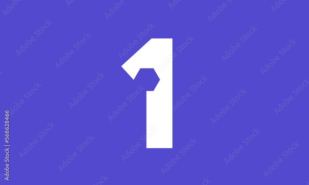 Number Blue Tech Modern Hexagon Logo Number Blue Tech Modern Hexagon Logo
