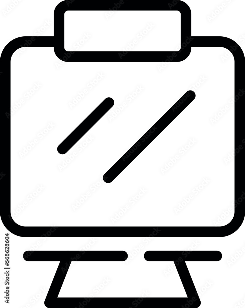 Craft canvas icon outline vector. Art studio. Brush design Craft canvas icon outline vector. Art studio. Brush design