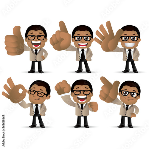People Set - Business - African businesswoman set