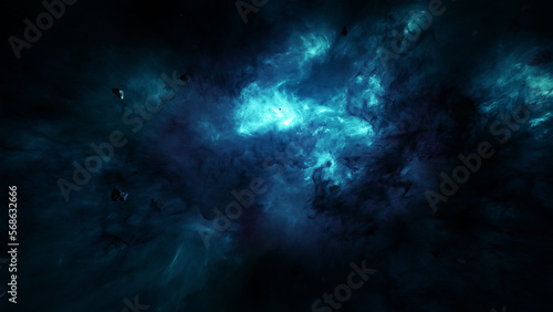 nebula in the space