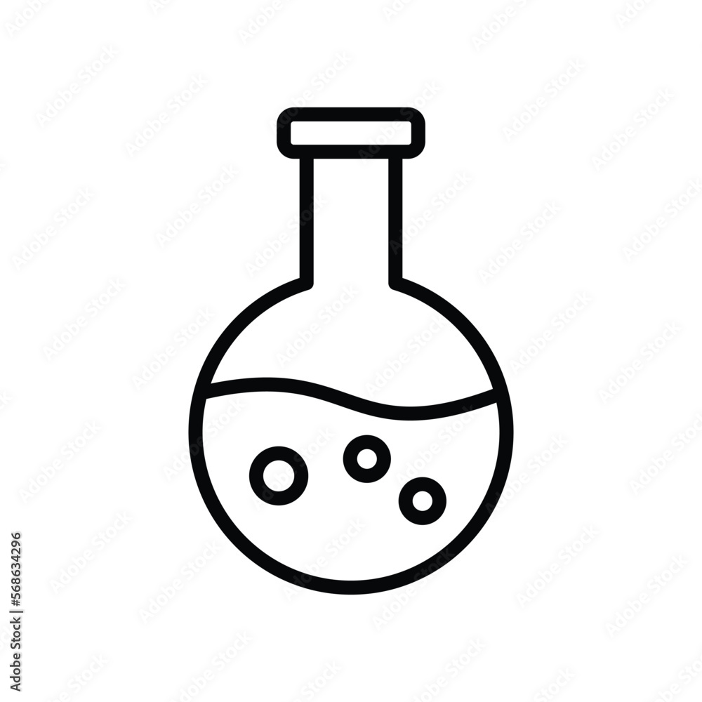 flask icon vector design template in white background