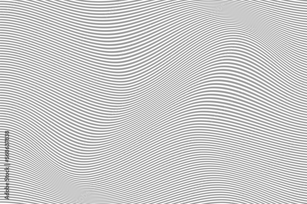 Abstract wavy line background vector design.