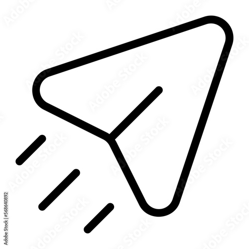 send mail line icon