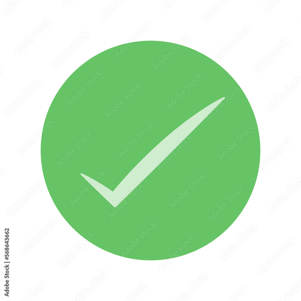 Correct and incorrect icon. Check mark icon. Check list button icon Correct and incorrect icon. Check mark icon. Check list button icon