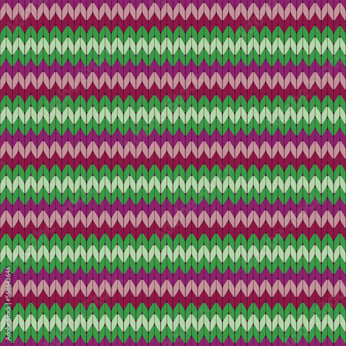 knitted texture of purple and green tone color, Abstract knitted pattern.