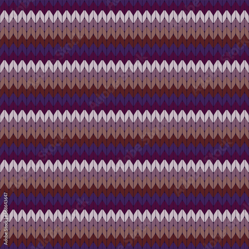 knitted texture of purple tone color, Abstract knitted pattern.