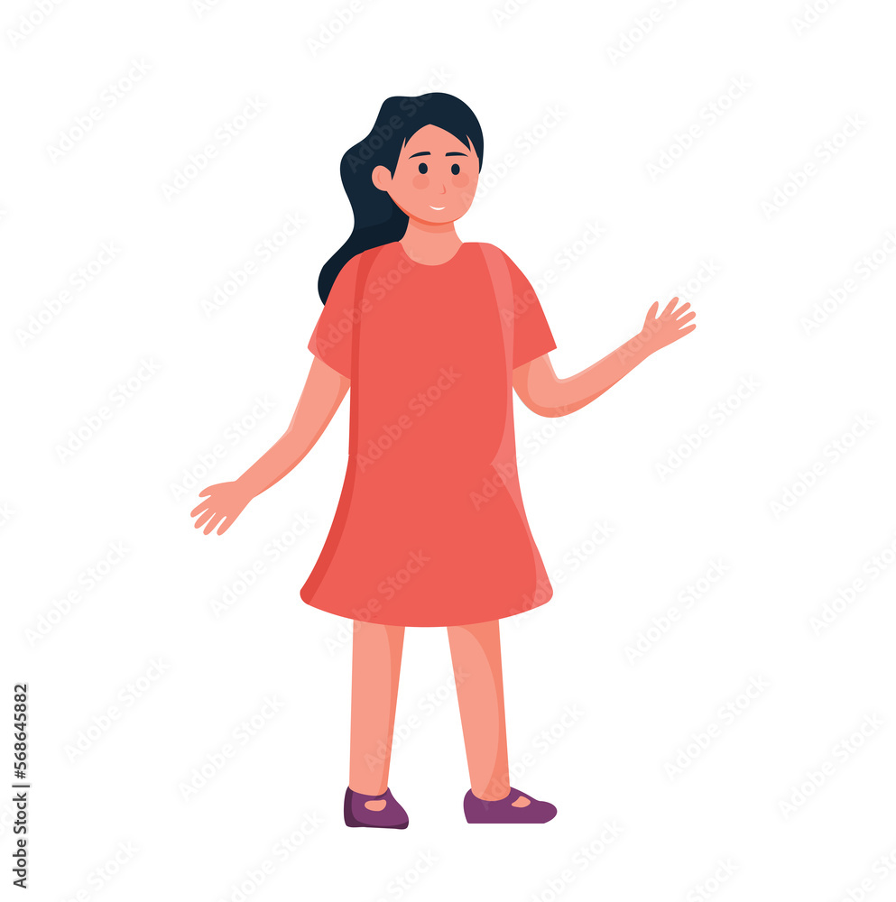 happy girl isolated happy girl isolated