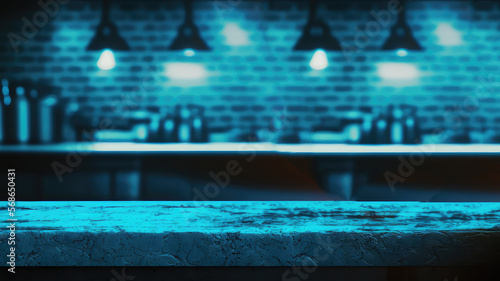 Stunning Table For Display Cinematic Digital Realistic with Black Colors Background Fantasy Concept For Matte Painting (ai generated)