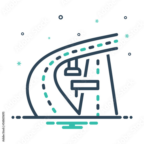 Mix icon for highway