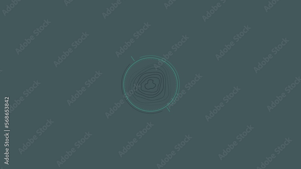 Looped animation of a topographic contour in a circle HUD element. Looped animation of a topographic contour in a circle HUD element.