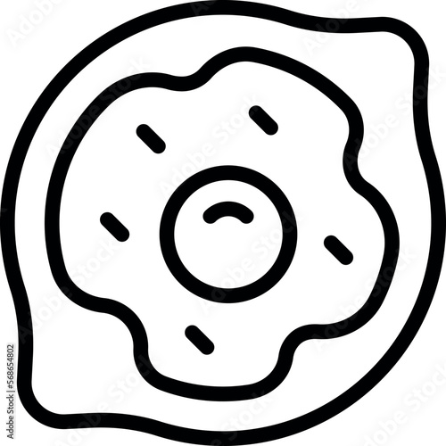 Khachapuri food icon outline vector. Bread cooking. Meal dish