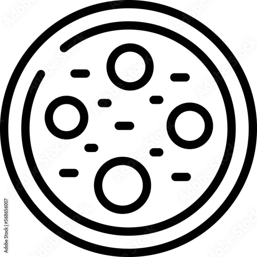 Hachapuri icon outline vector. Food cooking. Adjara meal