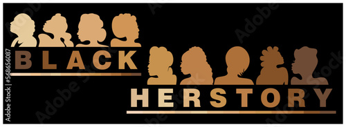 An abstract vector illustration of Black History Month focussing on the month of February 2023