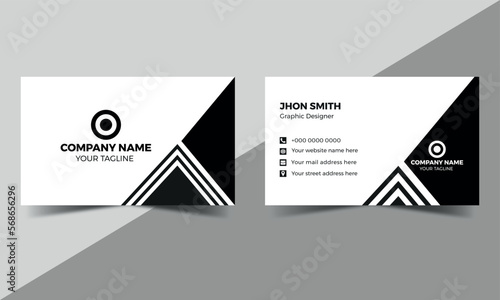 Modern Business Card - Creative and Clean Business Card Template Modern and simple business card design black and white business card