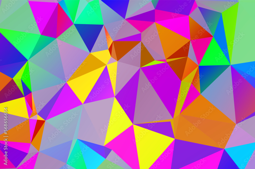 Obraz premium Abstract geometrical background consisting of multicolored triangular polygons