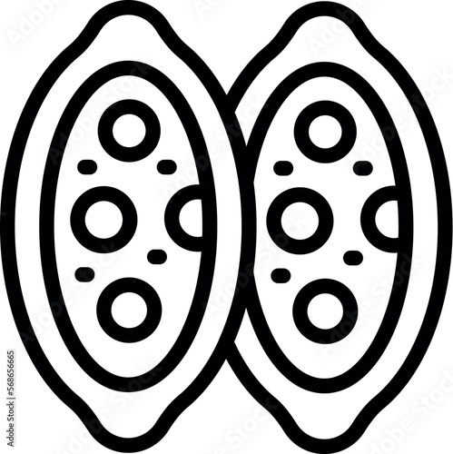 Bakery khachapuri icon outline vector. Bread food. Meal dish