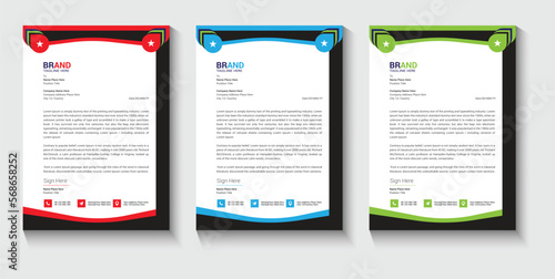 clean business letterhead design
