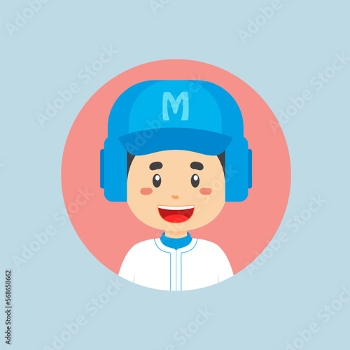 Avatar of a Baseball Player Character