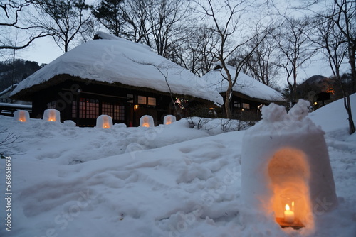 湯西川温泉かまくら祭　平家の里