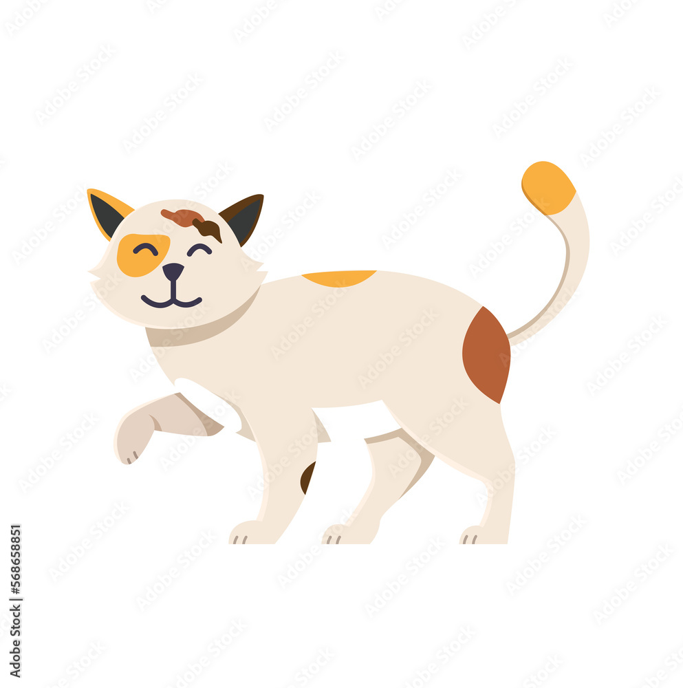 Fototapeta premium cat cartoon character