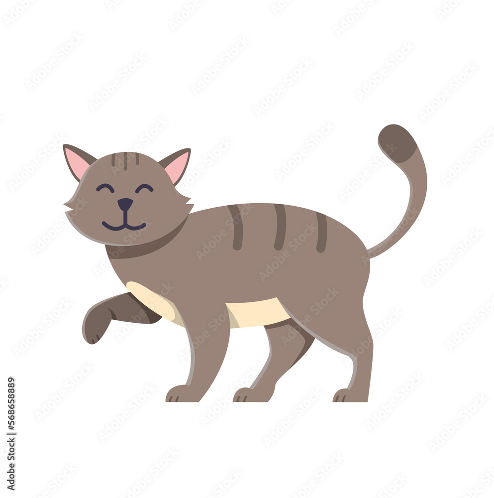 Obraz premium cat cartoon character