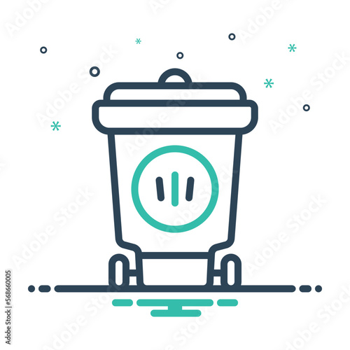 Mix icon for trash