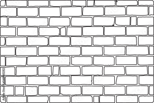 white brick wall