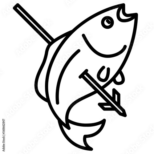 fish line icon