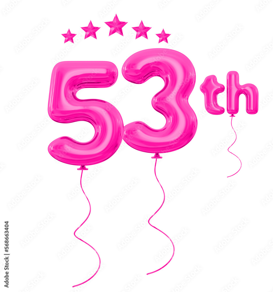 53th anniversary pink