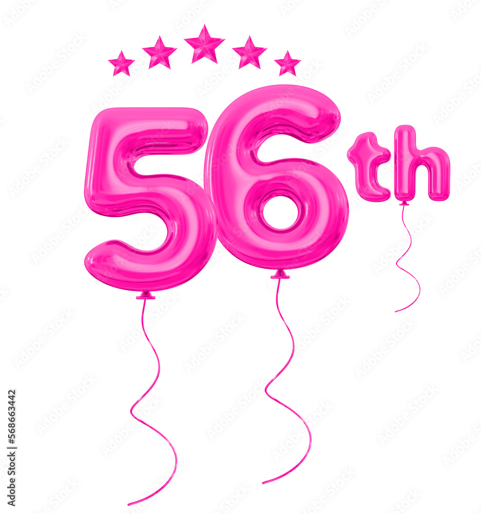 56th anniversary pink
