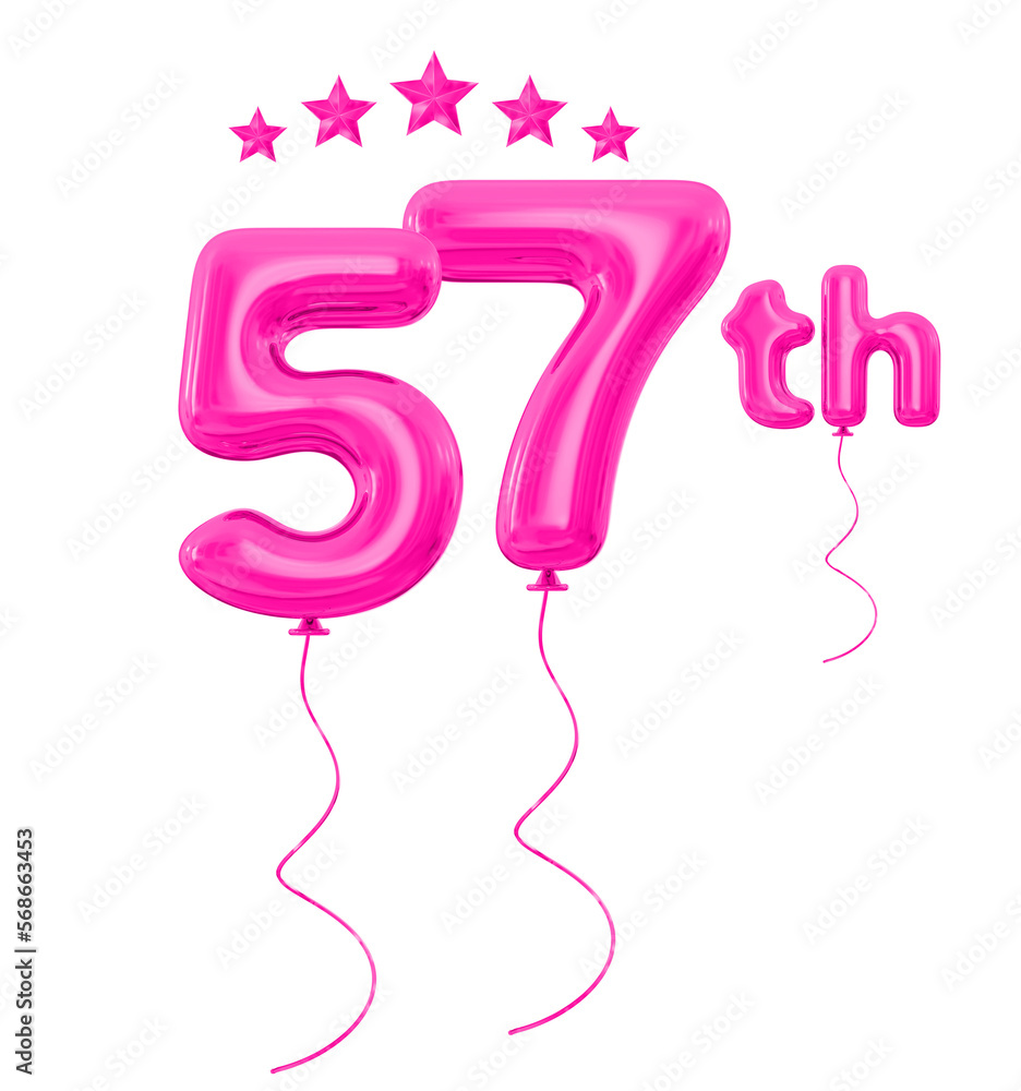57th anniversary pink